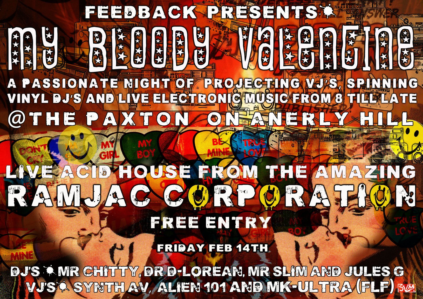 My Bloody Valentine event flyer